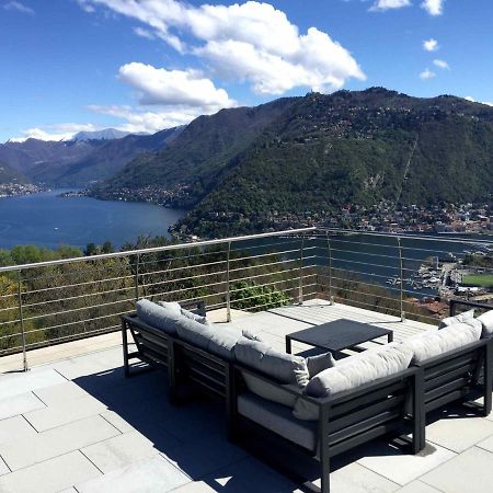 Penthouse - Villa Cardano Комо Экстерьер фото