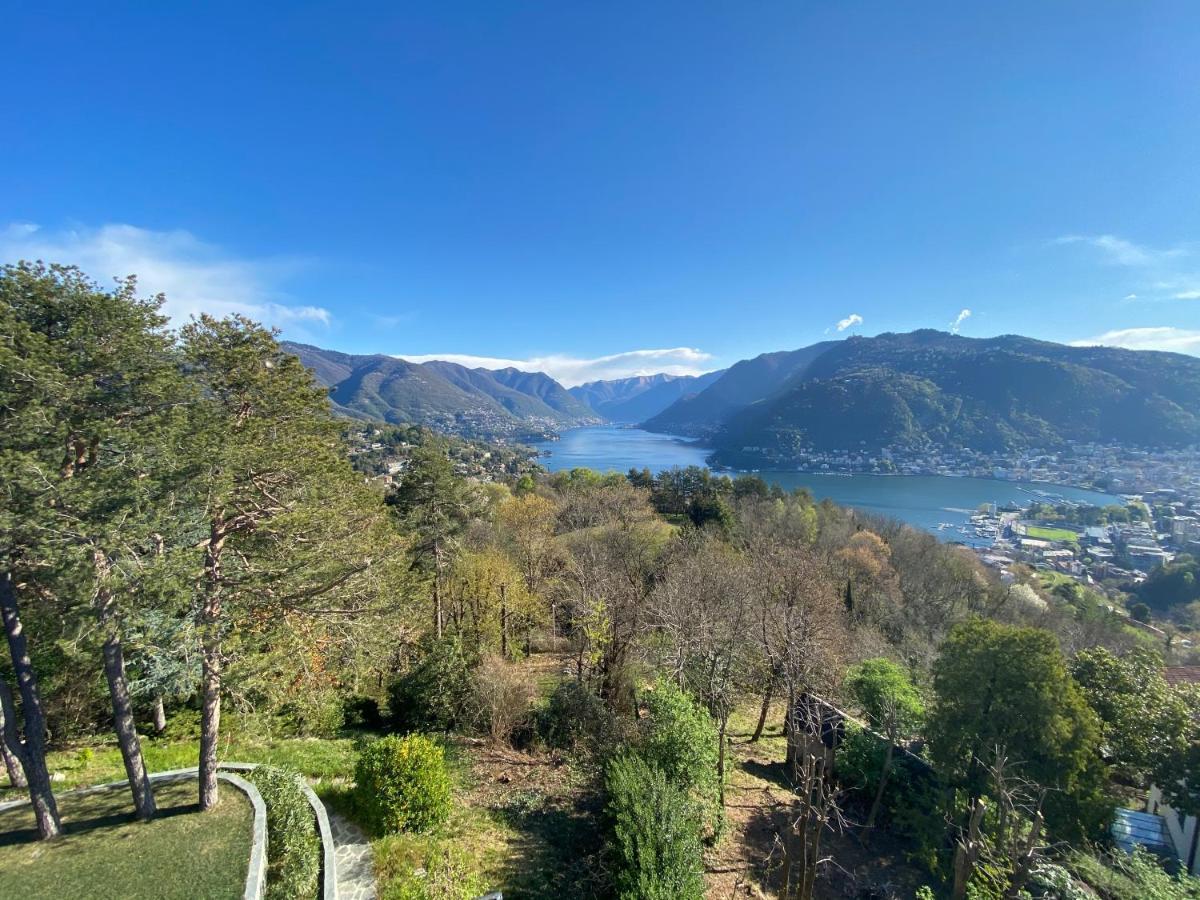 Penthouse - Villa Cardano Комо Экстерьер фото