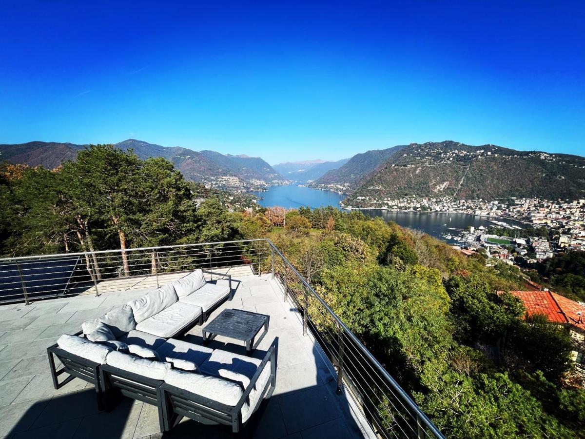 Penthouse - Villa Cardano Комо Экстерьер фото