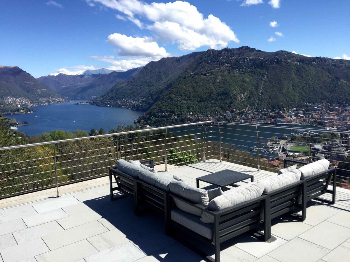 Penthouse - Villa Cardano Комо Экстерьер фото